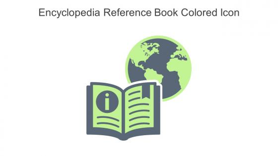 Encyclopedia Reference Book Colored Icon In Powerpoint Pptx Png And Editable Eps Format