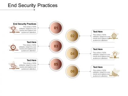 End security practices ppt powerpoint presentation ideas maker cpb