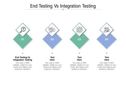 End testing vs integration testing ppt powerpoint presentation professional master slide cpb