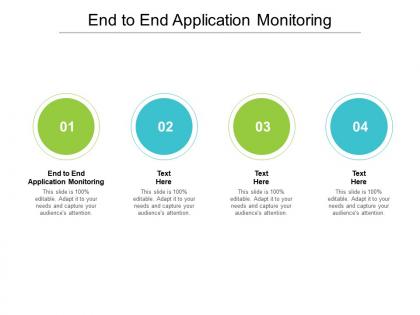 End to end application monitoring ppt powerpoint presentation summary graphics example cpb