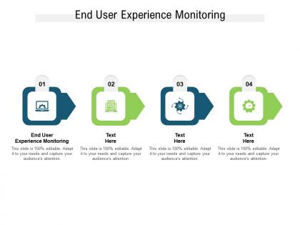 End user experience monitoring ppt powerpoint presentation infographics ideas cpb