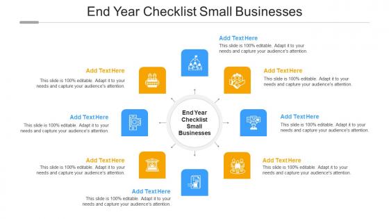 End Year Checklist Small Businesses In Powerpoint And Google Slides Cpb