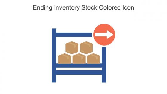 Ending Inventory Stock Colored Icon in powerpoint pptx png and editable eps format