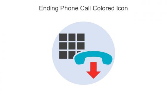 Ending Phone Call Colored Icon In Powerpoint Pptx Png And Editable Eps Format
