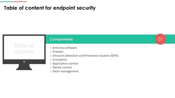 Endpoint Security Endpoint Security For Table Of Content