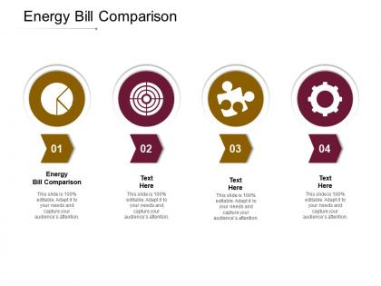 Energy bill comparison ppt powerpoint presentation ideas guide cpb