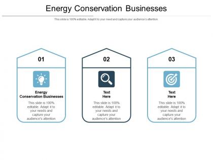 Energy conservation businesses ppt powerpoint presentation pictures styles cpb