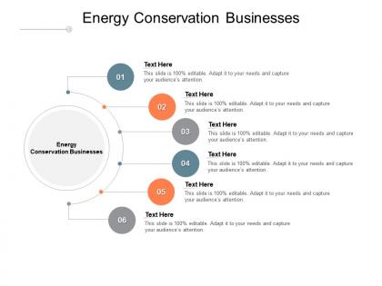 Energy conservation businesses ppt powerpoint presentation professional cpb