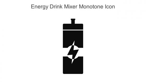 Energy Drink Mixer Monotone Icon In Powerpoint Pptx Png And Editable Eps Format