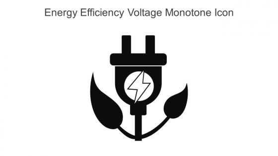 Energy Efficiency Voltage Monotone Icon In Powerpoint Pptx Png And Editable Eps Format