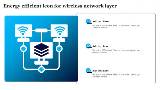 Energy Efficient Icon For Wireless Network Layer