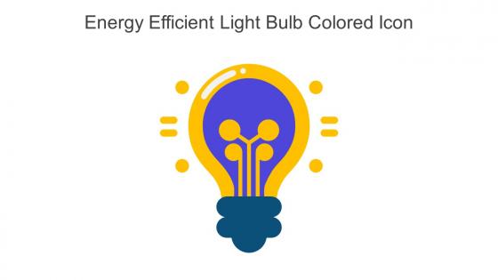 Energy Efficient Light Bulb Colored Icon In Powerpoint Pptx Png And Editable Eps Format