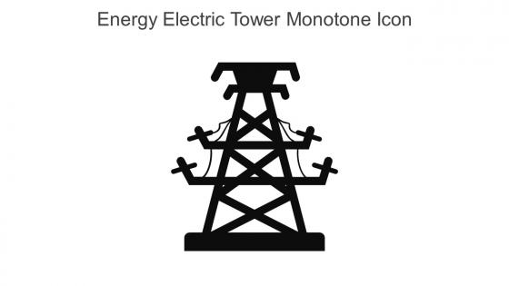 Energy Electric Tower Monotone Icon In Powerpoint Pptx Png And Editable Eps Format