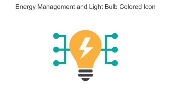 Energy Management And Light Bulb Colored Icon In Powerpoint Pptx Png And Editable Eps Format