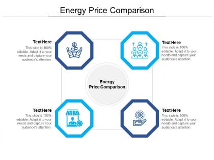 Energy price comparison ppt powerpoint presentation styles slides cpb