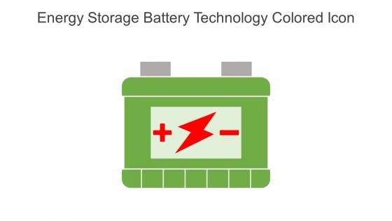 Energy Storage Battery Technology Colored Icon In Powerpoint Pptx Png And Editable Eps Format