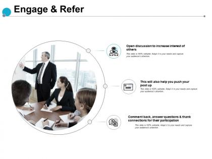 Engage and refer participation connections ppt powerpoint presentation show guidelines
