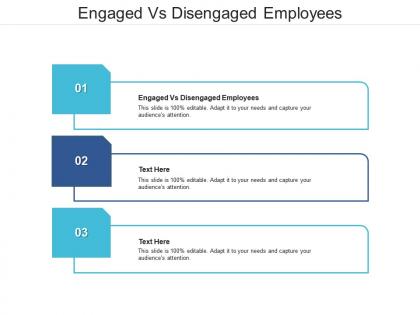 Engaged vs disengaged employees ppt powerpoint presentation file mockup cpb