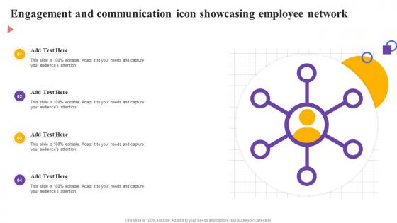 Engagement And Communication Icon Showcasing Employee Network