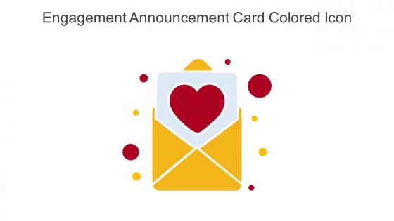 Engagement Announcement Card Colored Icon In Powerpoint Pptx Png And Editable Eps Format