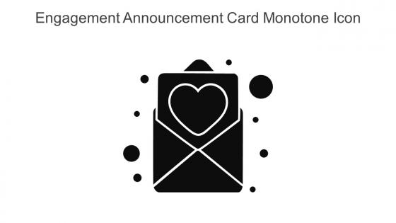 Engagement Announcement Card Monotone Icon In Powerpoint Pptx Png And Editable Eps Format