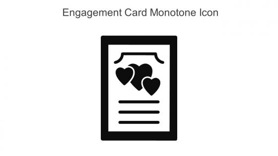 Engagement Card Monotone Icon In Powerpoint Pptx Png And Editable Eps Format
