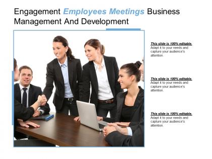 Engagement employees meetings business management and development