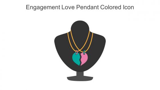 Engagement Love Pendant Colored Icon In Powerpoint Pptx Png And Editable Eps Format