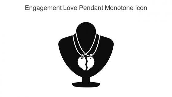 Engagement Love Pendant Monotone Icon In Powerpoint Pptx Png And Editable Eps Format