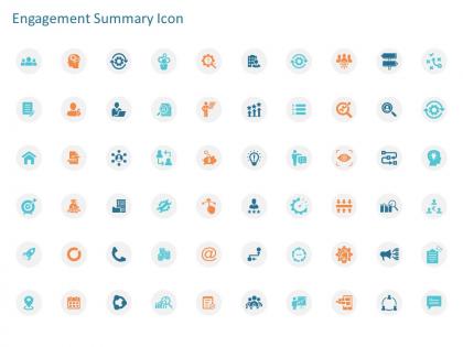 Engagement summary icon ppt powerpoint presentation professional format ideas