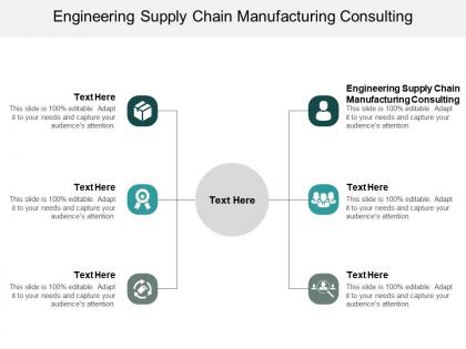 Engineering supply chain manufacturing consulting ppt powerpoint presentation outline diagrams cpb