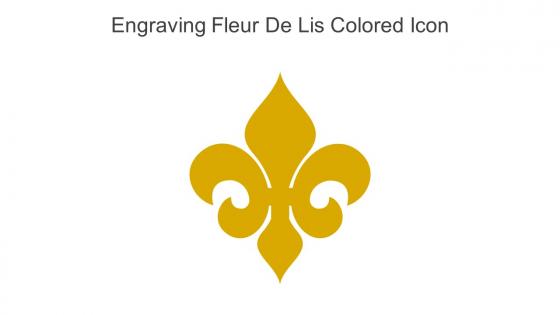 Engraving Fleur De Lis Colored Icon In Powerpoint Pptx Png And Editable Eps Format