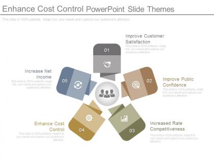 Enhance cost control powerpoint slide themes