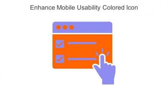 Enhance Mobile Usability Colored Icon In Powerpoint Pptx Png And Editable Eps Format