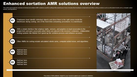 Enhanced Sortation Amr Solutions Overview Types Of Autonomous Robotic System