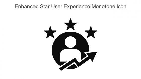 Enhanced Star User Experience Monotone Icon In Powerpoint Pptx Png And Editable Eps Format