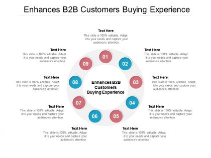 Enhances b2b customers buying experience ppt powerpoint presentation infographics cpb