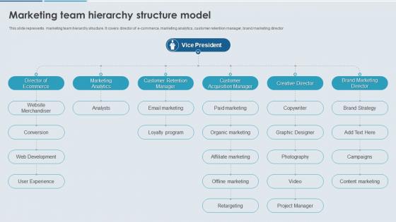 Enhancing Effectiveness Of Commerce Marketing Team Hierarchy Structure Model