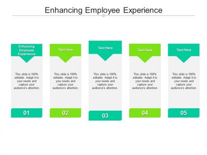 Enhancing employee experience ppt powerpoint presentation infographic template background designs cpb