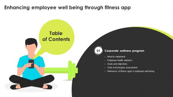 Enhancing Employee Well Being Through Fitness App For Table Of Contents
