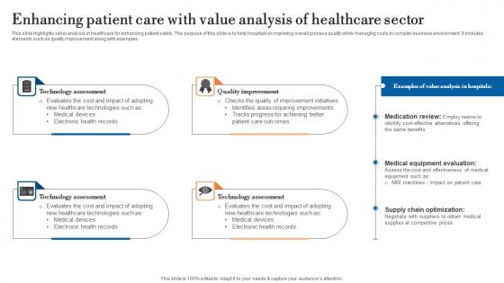 Enhancing Patient Care With Value Analysis Of Healthcare Sector