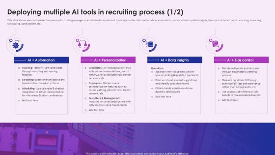 Enhancing Recruitment Process Through Information Deploying Multiple Ai Tools In Recruiting Process