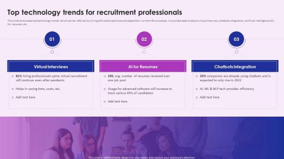 Enhancing Recruitment Process Through Information Top Technology Trends For Recruitment Professionals