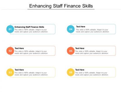 Enhancing staff finance skills ppt powerpoint presentation icon model cpb