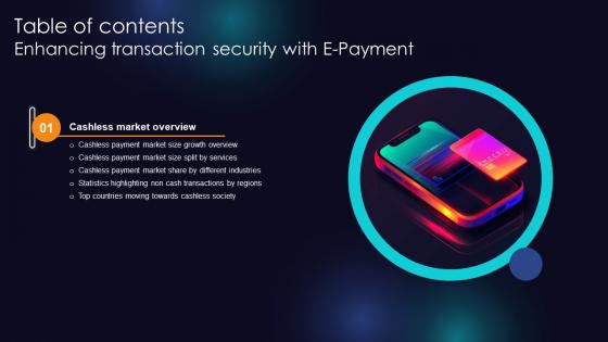Enhancing Transaction Security With E Payment Table Of Content