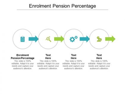 Enrolment pension percentage ppt powerpoint presentation portfolio shapes cpb
