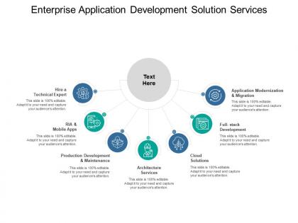 Enterprise application development solution services