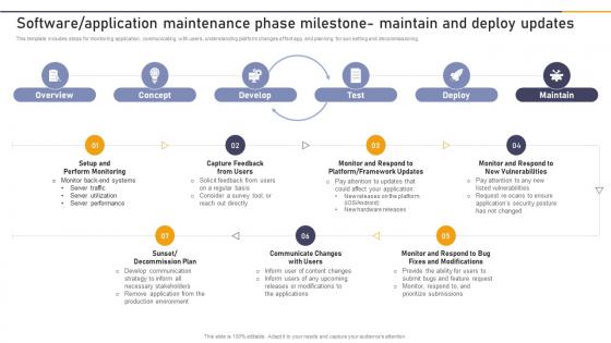Enterprise Application Playbook Software Application Maintenance Phase Milestone
