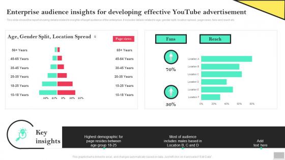 Enterprise Audience Insights For Developing Effective Youtube Advertisement Social Media Advertising