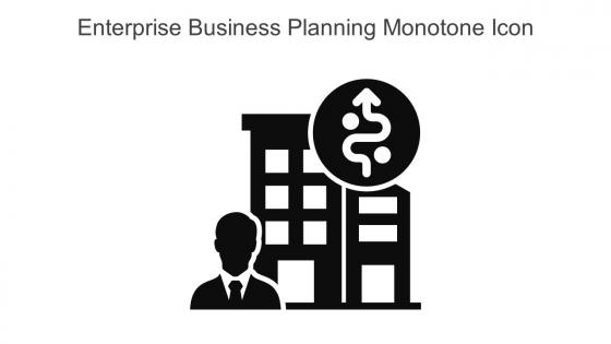 Enterprise Business Planning Monotone Icon In Powerpoint Pptx Png And Editable Eps Format
